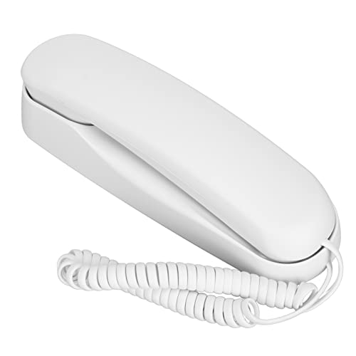 XJCX Teléfonos Retro con Cable, Teléfono Fijo de Pared, Teléfono Vintage con Teclas Iluminadas para Cocina de Dormitorio de Hotel, Reinicio, Pausa, Remarcación del último Número Cover
