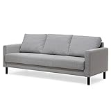 einfach zusammenstecken trendteam smart living Polstersofa Click&Sit Sofa Couch 3-Sitzer in Grau komplett werkzeuglos zu montieren B/H/T: ca. 202 x 84 x 83 cm