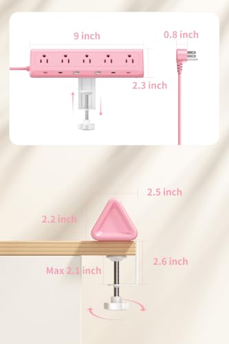 SMALLRT 11-in-1 Desk Clamp Power Strip w/ 40W USB-C - image 8