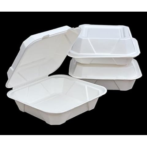 HOT BARGAINS 9 Inch Bagasse Meal Box Cover