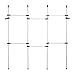 Yosoo Carril de Ropa de Acero Resistente,Bastidor de Ropa Altura Ajustable 246-320cm