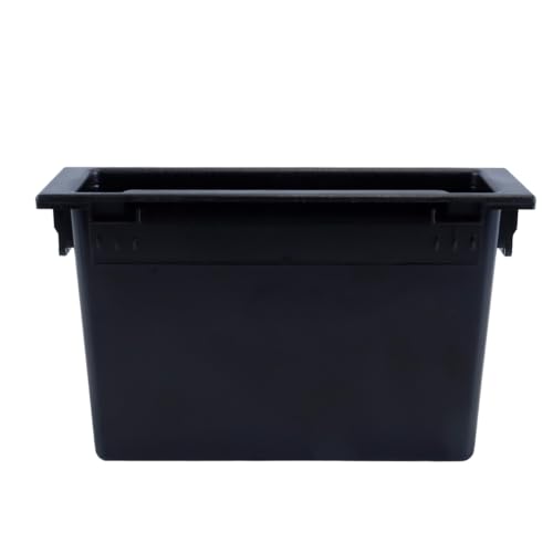 ACOLY Boîte de rangement pour radio stéréo, pochette DIN simple, étui de rangement multi-usages pour tableau de bord, organiseur de tableau de bord en ABS...