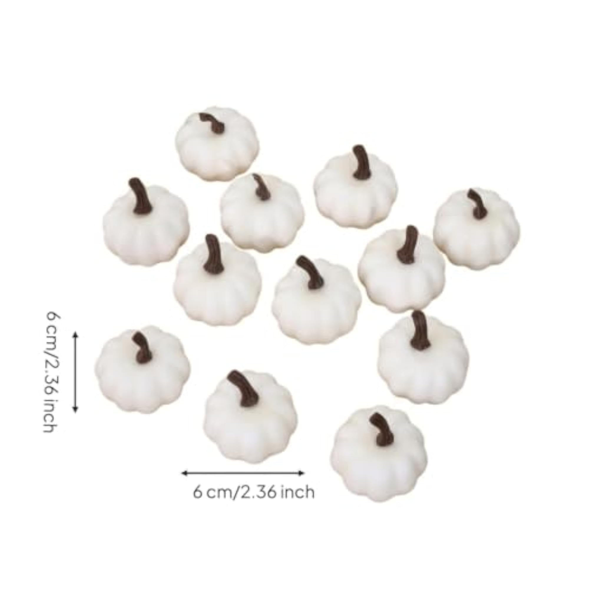 12 Pieces Soft Artificial Mini Pumpkins Decorative Decorations