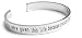"You were given this life because you are strong enough to live it" Hand Stamped 1/4" Silver Plated Cuff Bangle Bracelet