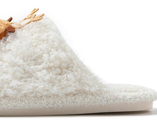 Niction Cozy Slippers for Women Indoor and Outdoor Slip on Fuzzy House Shoes with Memory Foam Anti-Skid Sole Christmas Gifts4
