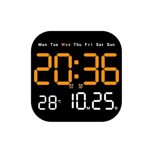 �f�W�^���ڊo�܂����v�A LED�f�W�^���Ǌ|�����v ���x���t�T�\�� �����R���^�C�~���O �d�q�ڊo�܂����v ���r���O���[�� �Q�� ����(ORANGE)