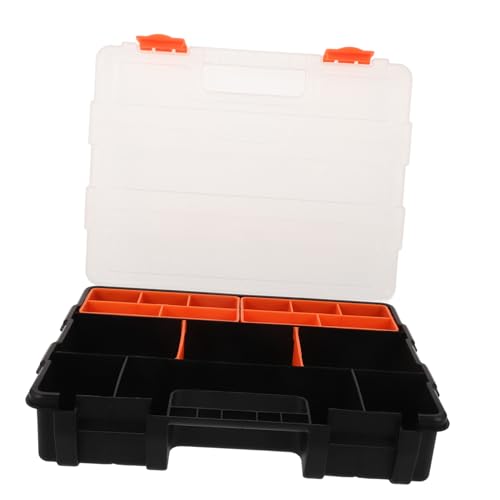 Boîte de rangement compartiments plastique portable avec fermeture sécurisée