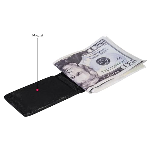 Image of LB LEATHERBOSS Men's New Leather Strong Magnetic Money Clip (Eagle)