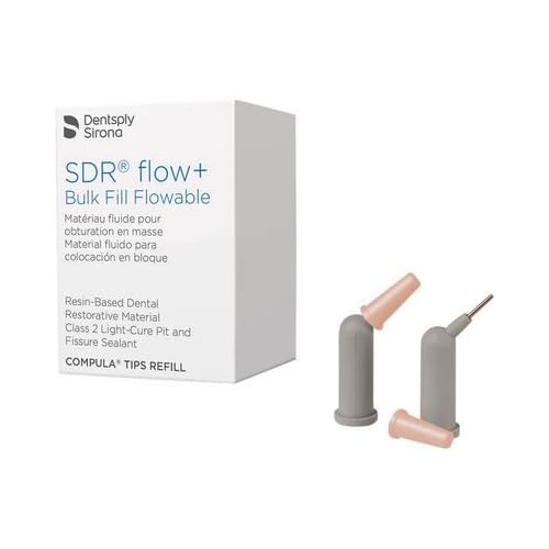 Dentsply Sirona 61C106P SDR Flow+ Bulk Fill Flowable Composite Compula Tips A1 15/Pk