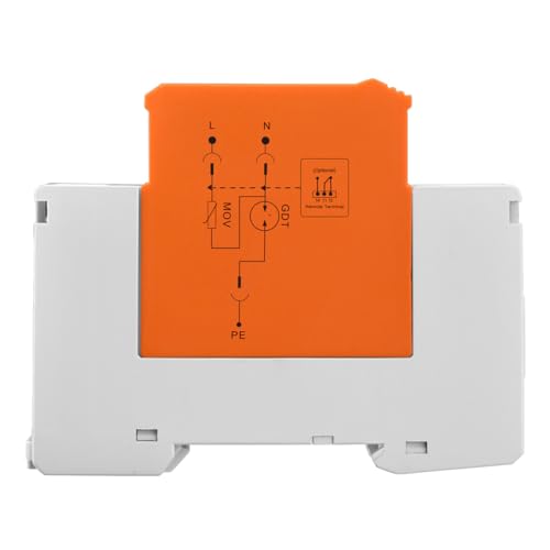 Heschen Surge Protective Device SPD, HS-40N, 275VAC 20KA, Fire-Proof, Low-Voltage Arrester, 35mm DIN Rail Mounting (1+NPE) - Image 3
