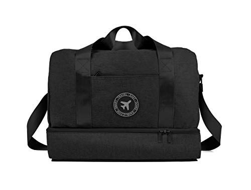 Daabliz - Bolsos 40x20x25 Ryanair y Vueling - Bolsa Viaje/Maleta De Cabina Hombre Mujer Juvenil - Viajes Negocios Diaria Casual - Gran Capacidad 20l, Mochila Antirrobo, Impermeable (Negro)