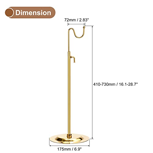 Uxcell A23032000UX0289 Purse Display Stand Set 2 Pack Adjustable Tabletop Single Hook Handbag Rack Metal Bag Holder For Retail Boutique Store thumb #1