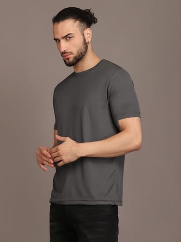 Image of INKKR Men's Solid Regular Fit T-Shirt