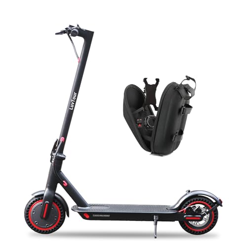 LuvTour E-Scooter ES-S3 PRO, Max. 20km/h, 40km Reichweite, Electric Scooter für Erwachsene Faltbarer Elektroroller mit App, Dual-Bremsen (8,5 Zoll Vollreifen,25-30km,Schwarz)