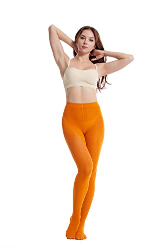 Image of Frola Semi Opaque Tights for Women 40 Denier Matte Solid Color Pantyhose Soft Stockings Nylons Under Dress