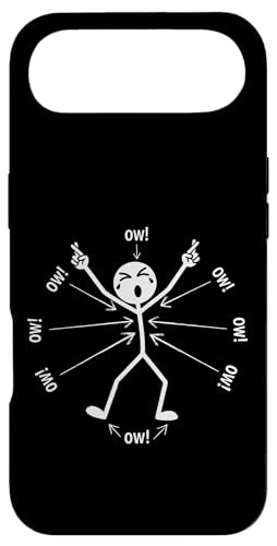 Ow Ow Ow Ow Stickman Figure Humorous Chronic Pain Awareness �X�}�z�P�[�X iPhone Air �p