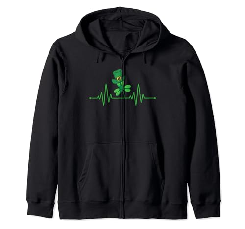 Trébol Día de San Patricio Lucky St. Patty's Irish Nurse Sudadera con Capucha