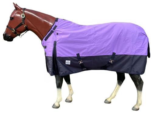 Rugged Ride 1200 Denier Heavyweight Waterproof Turnout Blanket w/Adjustable Neck - 300 gram Fill