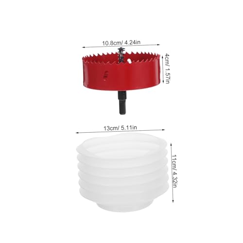 Kit de sierra de corona bimetálica 4-1/4" con colector de polvo miniatura 2