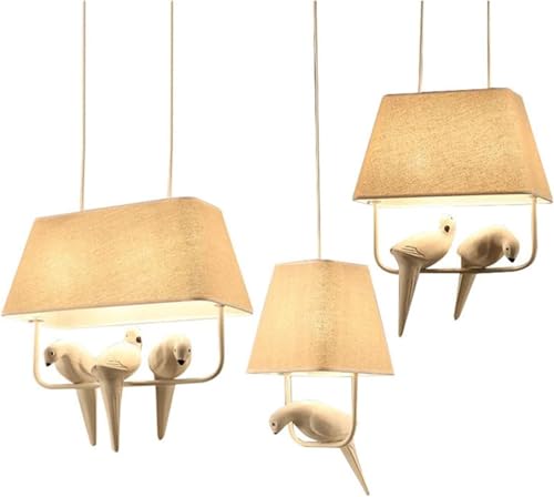 Lustre de restaurant LED en tissu créez une ambiance cosy avec ce luminaire oiseau