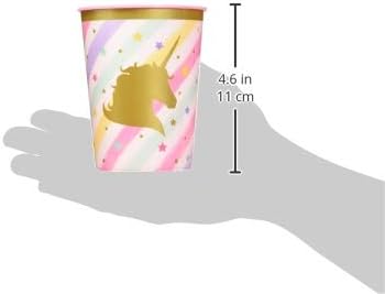 Creative Converting 12Count Plastic Keepsake Party Cups, Unicorn Sparkle