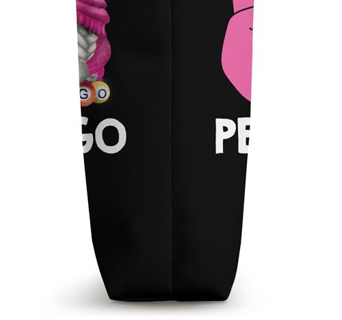 Bolsa Tote divertida Peace Love Bingo unisex miniatura 3
