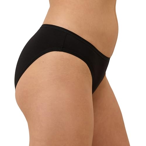 Image of Pact Women's Organic Cotton Bikini Underwear, Classic Fit Panties with High Cut Leg