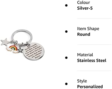 Hightopup Keychain Friend Gifts Women Good Friends Are Like Stars Key Chains for Ladies Birthday Gifts for Her Graduation Gifts for Her Christmas Gifts Teens Girls