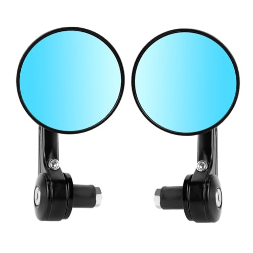 Espejos retrovisores laterales para moto de alta resistencia con diseño redondo de 7/8"