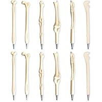 12 Bolígrafos De Hueso, Bolígrafo De Tinta Negra, Regalo Para