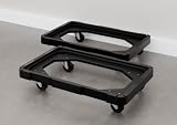 SafeRacks Storage Bin Dolly, Fits 27 & 12 Gallon Totes, 2-Pack