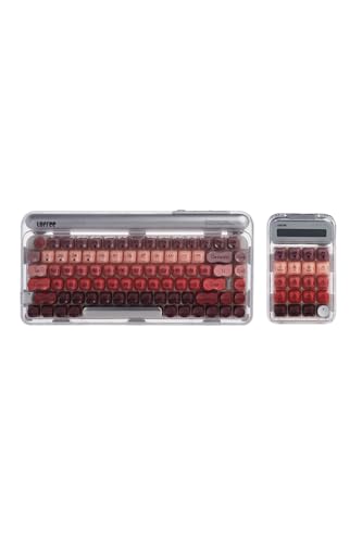 Lofree Lipstick ロフリー メカニカルキーボード リップスティックデザイン PBT二色成形キーキャップ ガスケット構造 ホットスワップ対応 2.4GHz / Bluetooth5.3 / 有線 3モード接続 Mac/Windows/Android対応 キーボード + テンキーパッド シルバー 【国内正規品】のサムネイル