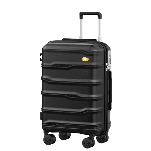 Produktbild von Sea Choice Reisekoffer Kofferset 4tlg Handgepäck PC+ABS Hartschalenkoffer Eckenschutz 4 Stück Gepäck Set TSA-Schloss Reisekoffer Kosmetikkofer +M+L+XL(32cm/55cm/65cm/75cm