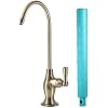 Metpure Non-airgap NSF Certified RO Faucet Reverse Osmosis Drinking Water Filtration System Water Dispenser Spout (Antique Brass). Vase Style with Faucet Wrench