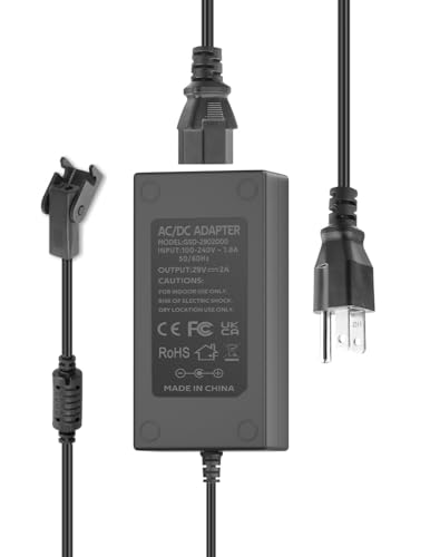 Universal Power Supply for Power Recliners Lift Chair - 2-Pin AC-DC Adapter 100-240V to 29V 2A Switching Power Supply Cord for Standing Desk Electric Couch Reclining Sofa