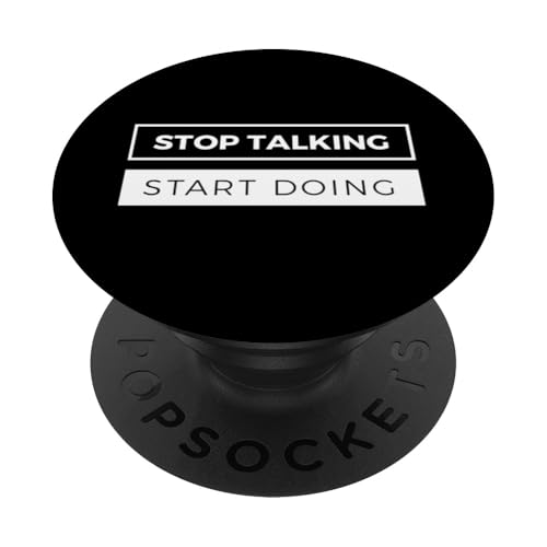 Entrepreneur Gift Stop Talking Start Doing Ceo Action Quote PopSockets Swappable PopGrip