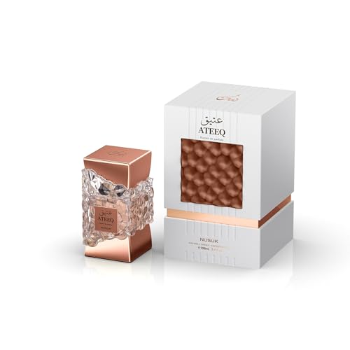 Nusuk Ateeq Eau De Parfum for Men & Women – Long Lasting Arabian Luxury Scent – 100ml