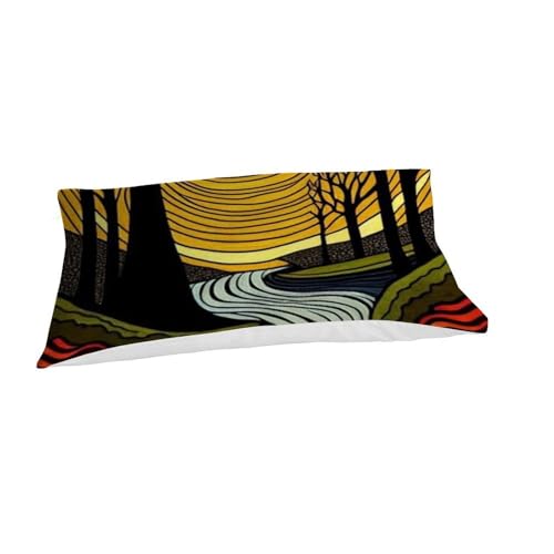 Housse de couette 135x200cm microfibre imprimé bois lit simple fermeture éclair pour garçon - 7