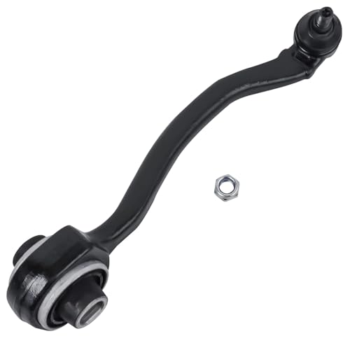 Image of Detroit Axle - Front Control Arms Tie Rods for Mercedes-Benz C240 C280 C320 C350 CLK550 CLK500, C32 C55 CLK55 AMG, 2 Lower Rearward Control Arms with Ball Joints 2 Outer Tie Rod End Links Replacement