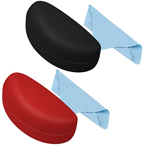 2 Stück pro Packung, großes Hartschalen-Sonnenbrillenetui, Schutzhülle für die meisten Sonnenbrillen und Brillen, 2 Stück, Large Größe Cover