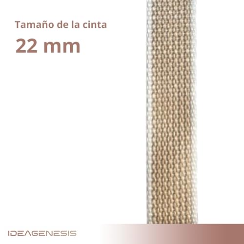 Miniatura 5 de Ideagenesis - Pack Recogedor Persiana Para Empotrar En Obra Y Cinta Reversible Para Persianas Enrollables Enrollador Persiana Y Correa 22mm Sistema Universal Blanco Con Cinta, Grande