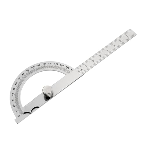 Housoutil Stainless Steel Protractor Arm Precision Angle Finder Ruler 0-180° Degree Measure