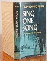 Sing One Song B0014V9K7S Book Cover