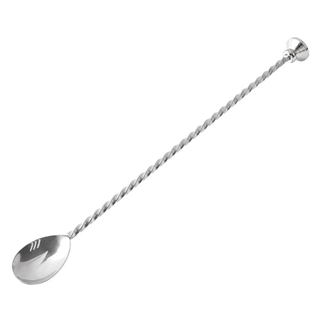 FUNOMOCYA Twisted Stirring Spoon for Bar Stainless Steel Mixing Spoon Long Handle Heat Resistant -proof for Cocktails Sundaes
