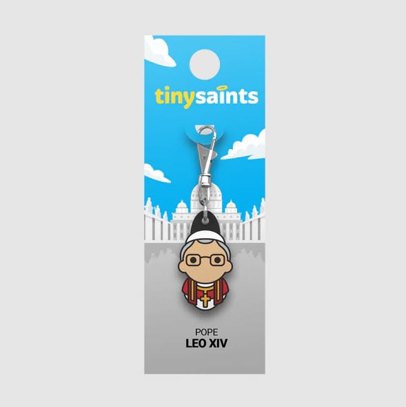 Tiny Saints Charms Pape Léon XIV pour cartable et clés