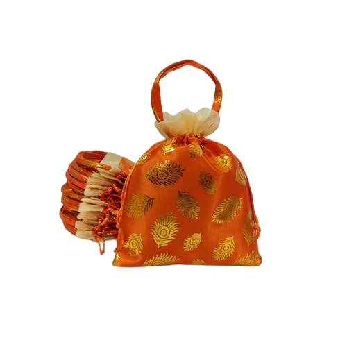 Image of VIG Enterprises Silky And Shiny Potli Batwa Bags /Thamboolam Bags For Wedding Party Return Gifts Party Gifts For Guest-