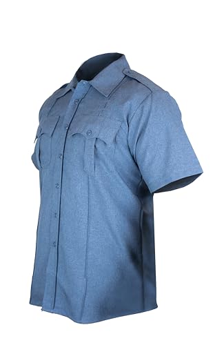 Image of First Class 100% Polyester Short Sleeve Men's Uniform Shirt White