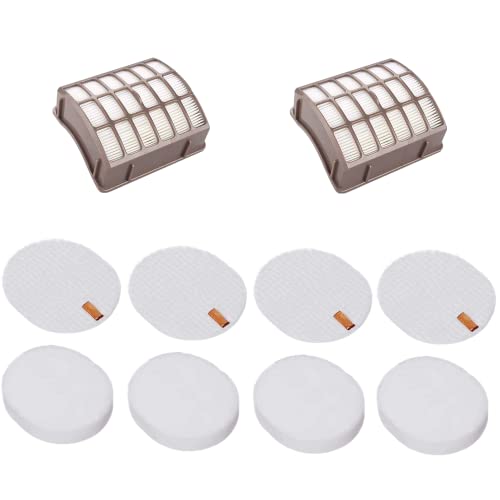 ZNBHEPA Vacuum Hepa Filter Replacement for Shark Navigator Professional Upright NV60, NV60 26, NV70, NV70 26, NV71, NV80, NV80 26, NVC80C, NV90,NV90 26, NV95, UV420, NV130, NV141. Part # XFF80 & XHF80 -  ZNBHEPA--008
