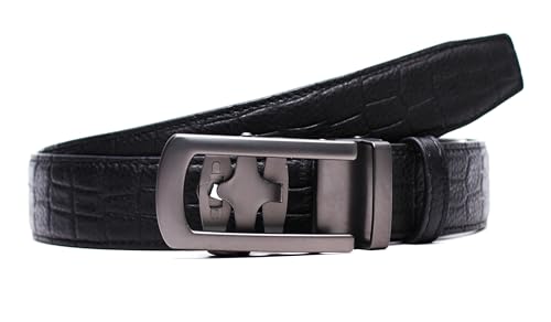 Image of WildHorn Men's Genuine Leather Belt for Men| Premium Auto-Lock Buckle | Adjustable up to 48 inch | Formal & Casual Wear | Micro-Adjust Fit | Stylish Gift Box Included