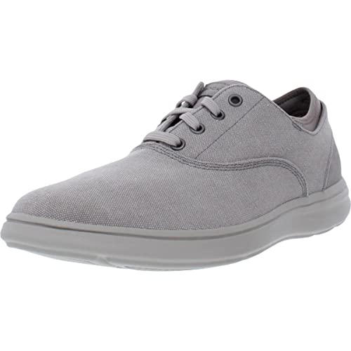 Image of Rockport Mens Zaden CVO Canvas Padded Insole Oxfords Taupe 8 Wide (E)